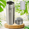 12502 Vacuum Insulation Cup with Lid, Stainless Steel, Hot & Cold Water Bottle Coffee, Double Walled Carry Flask for Travel, Home, Office (1 Pc)