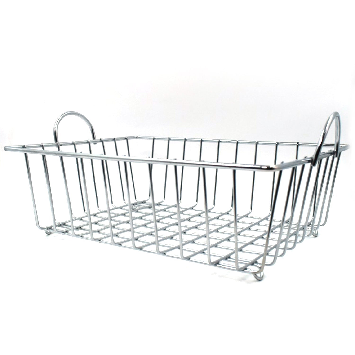 2743 SS Square Basket Stand used for holding fruits as a decorative and using purposes in all kinds of official and household places etc.