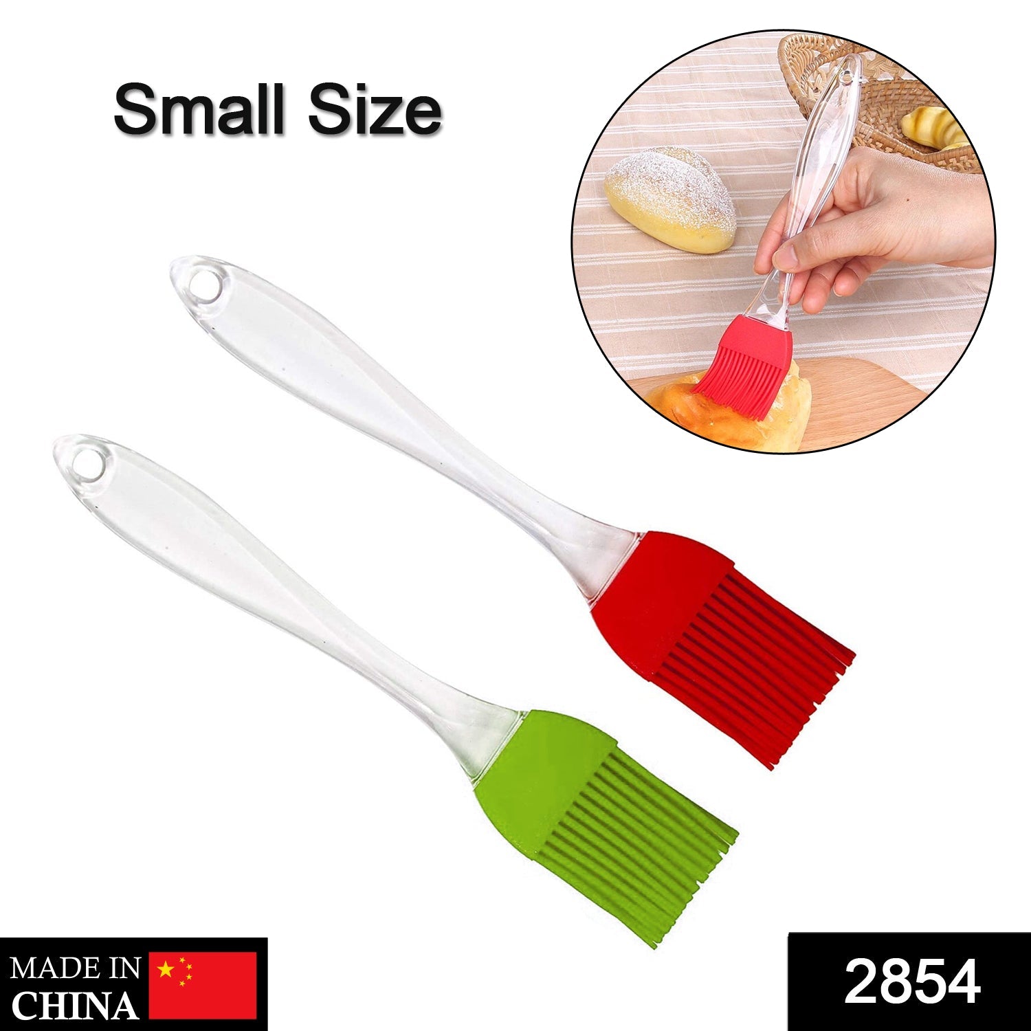 2854 Silicone Spatula and Pastry Brush Special Brush for Kitchen Use