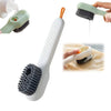 17928 Multifunctional Scrubbing Brush with Liquid / Soap Dispenser, Cleaning Brush with Liquid / Soap Dispenser, Shoe Brush for Cleaning, Cloth Cleaning Brush with Handle Liquid Shoe Brush For Shoe Clothes (1 Pc)