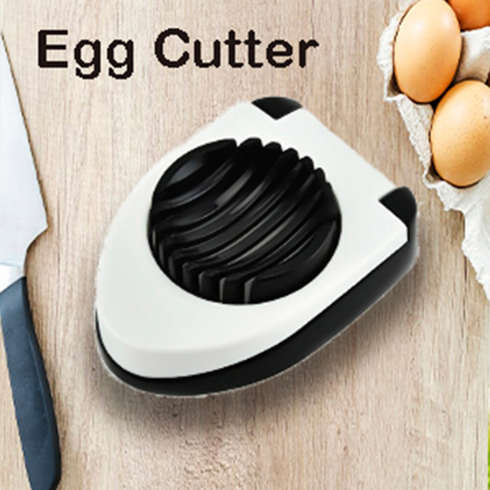 2129 Oval Shape Plastic Multi Purpose Egg Cutter/Slicer with Stainless Steel Wires