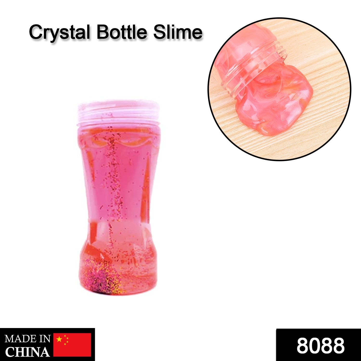 8088 Soft Jar Slime Combo of Glitter Slime and Crystal Slime