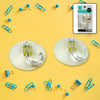 17571 Transparent Rubber Vacuum Sucker Hooks Hanger Strong Suction Cup Bathroom Kitchen Window Wall Accessories (2 Pcs Set)