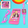 3247 Barbiee Phone, Watch and Glasses Set for Girls, Beautiful Barbie Musical phone ABS Plastic Toy Battery Operated Barbie Glass | Musical Mobile Phone  / Toddler / Toy Phone for Kids / Calling Toy Phone (3 Pcs Set, Battery Not Included)