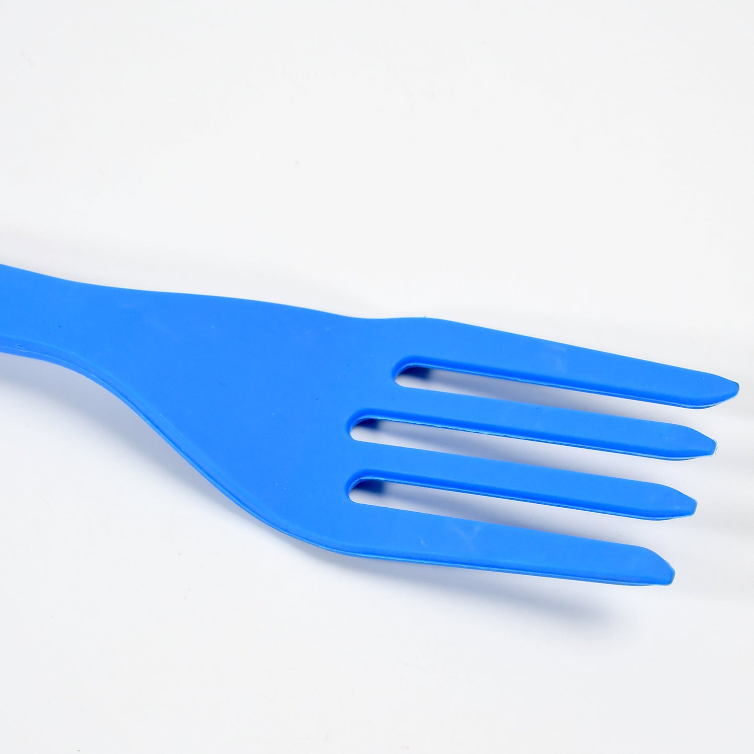 5380 BENDABLE KIDS SILICONE HANDLE FORK | CHILDREN PLASTIC BABY FORK ( 1pc )