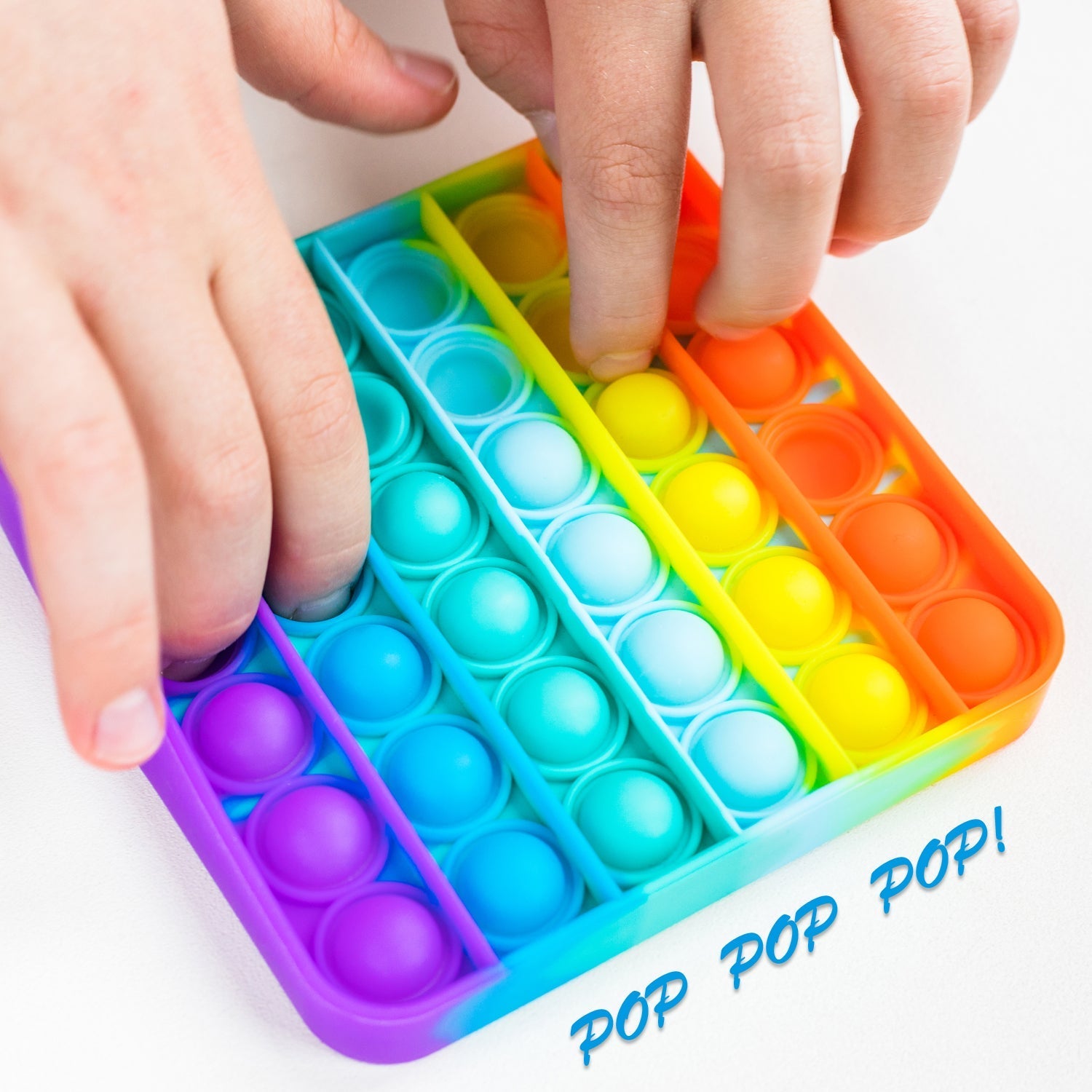 4478 Square Popit Toy Special Needs Silicone Stress Relief Toy For Kids & Adult All Use  Toy