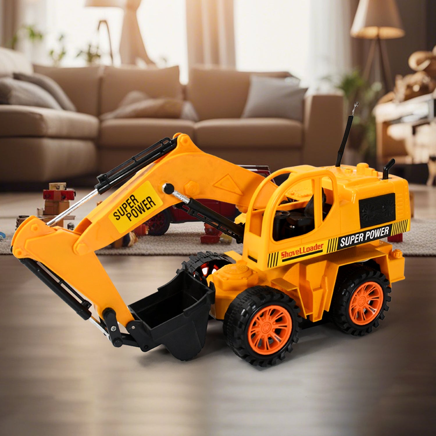 17925 Plastic JCB Construction Toy Remote Control JCB Toys for Kids Boys, Super Power Remote Control JCB Truck Construction Toy (1 Set)