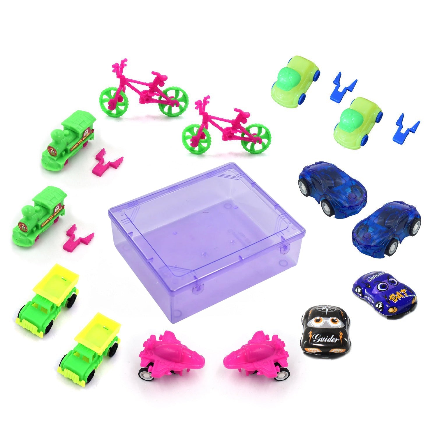 4402 Toys for Kids Friction Powered Vehicle Toy for Baby Push & Go Toys Combo Set for Boys & Girls ( Pack of 15)