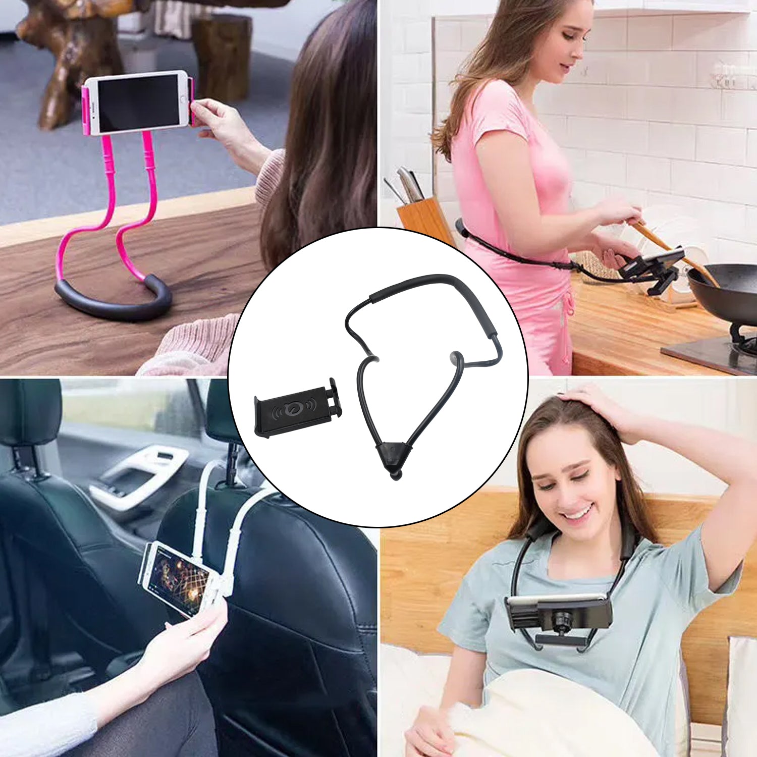 0262A Multi Functional Flexible Long Arms Stand Hanging on Neck Universal Mobile Phone Stand Lounger's Bracket for Mobile Phone Tablet PC Desktop