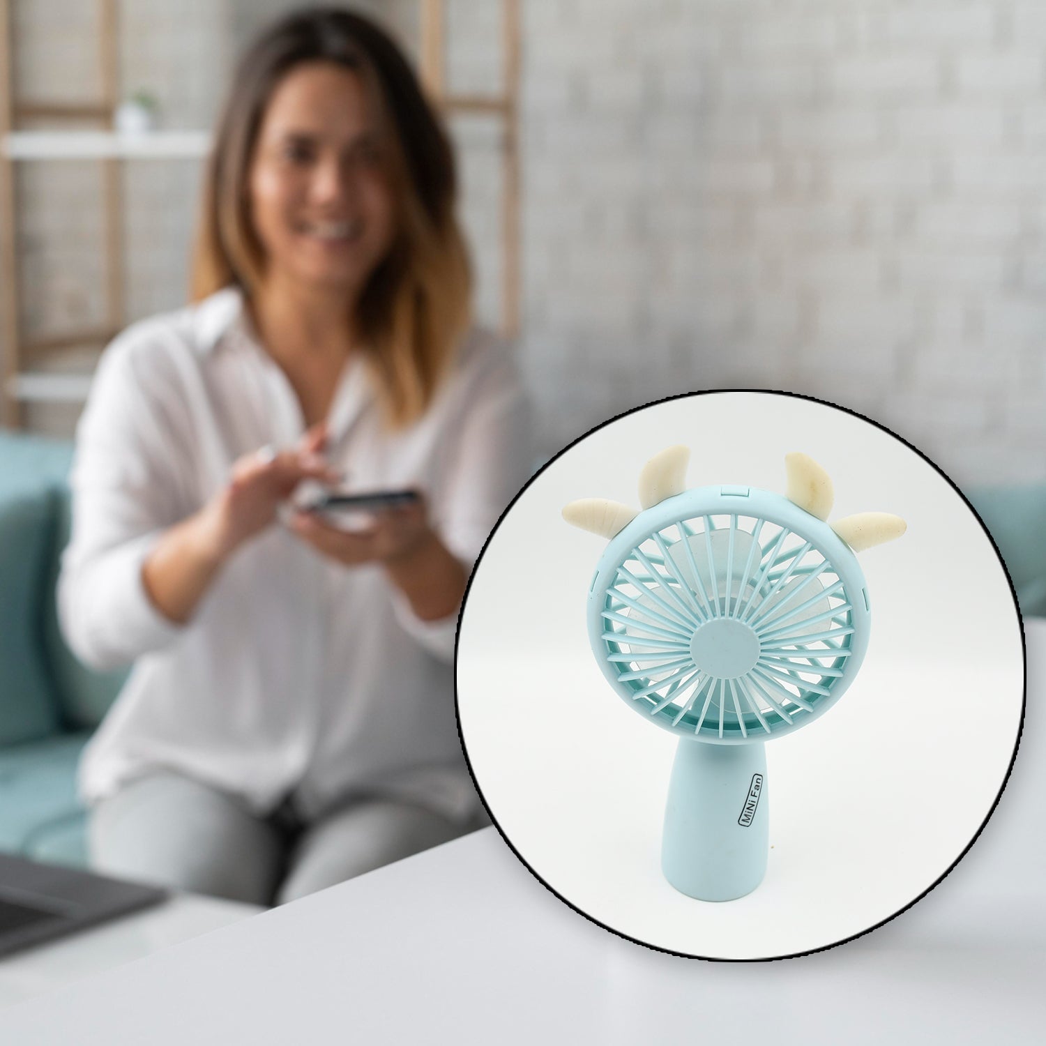 17706 Mini Handheld Fan, Portable Rechargeable Mini Fan for Home, Office, Travel and Outdoor Use (1 Pc)