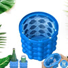 7196 Magic Silicone Ice Cube Maker Genie Space Saving Kitchen Ice Bucket Summer Beach.