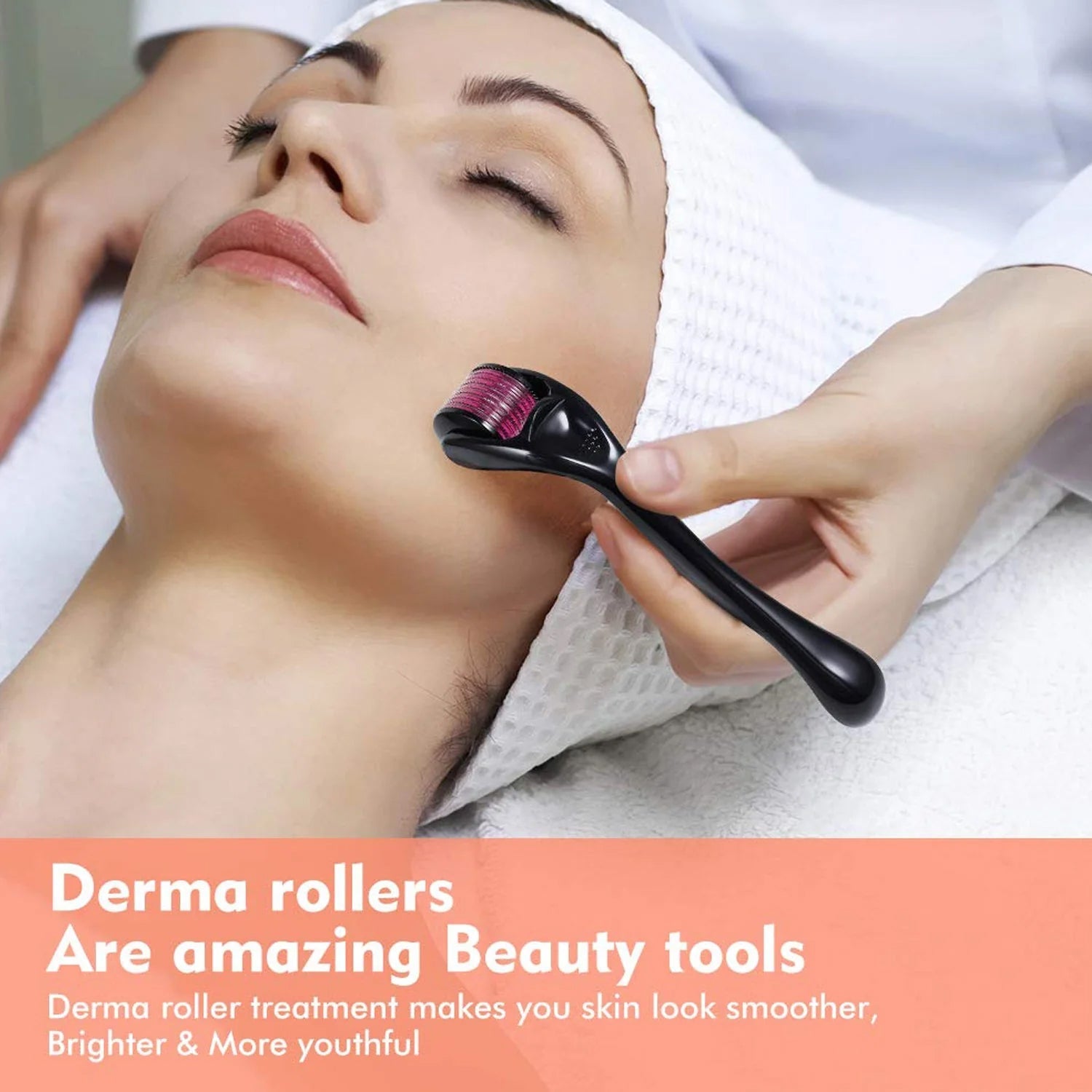 Derma Roller Anti Ageing and Facial Scrubs & Polishes Scar Removal Hair Regrowth (1.5 MM / 2 MM)