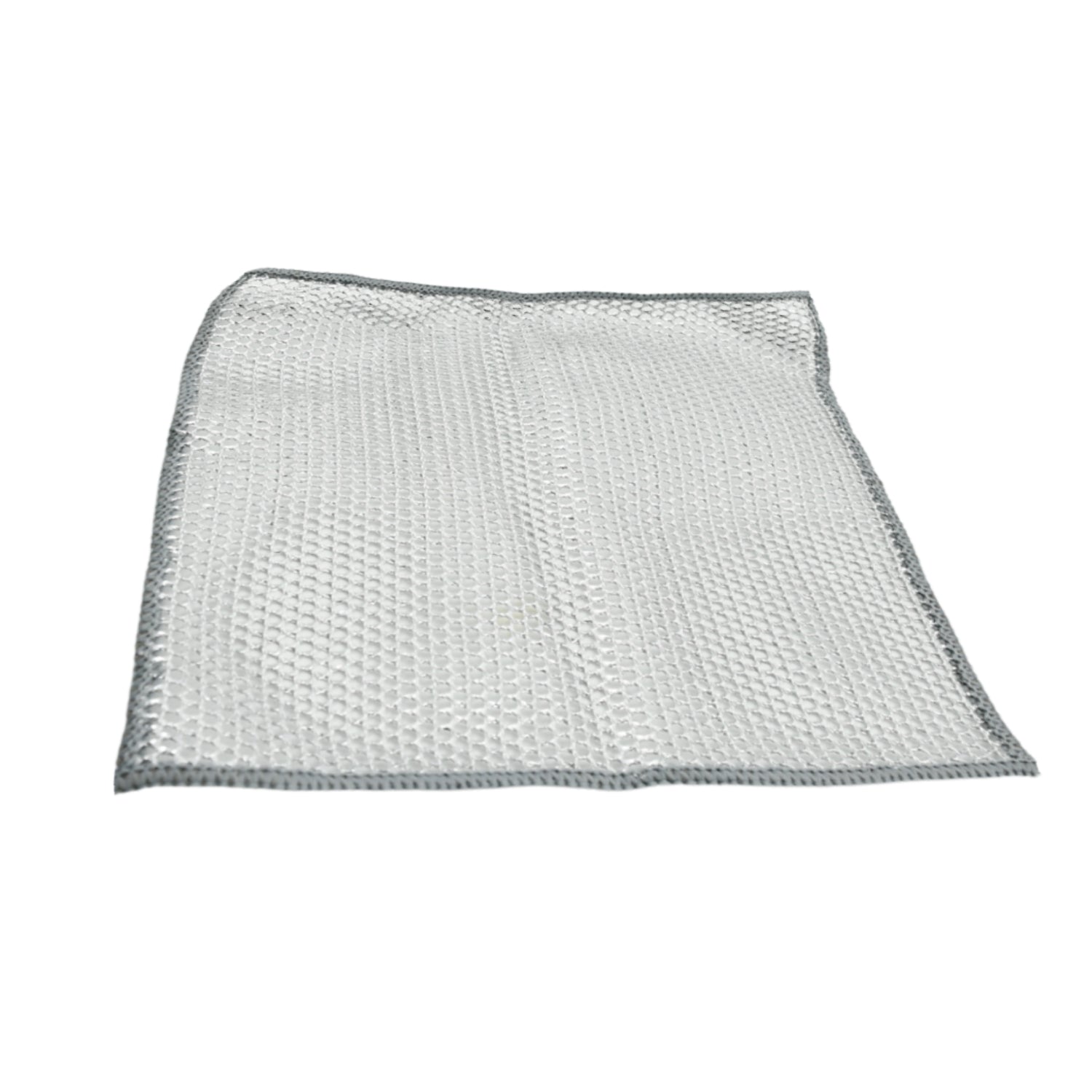 5564 Double-Sided Multipurpose Microfiber Cloths, Stainless Steel Scrubber, Non-Scratch Wire Dishcloth, Durable Kitchen Scrub Cloth (1 Pc / 20 x 20 Cm)