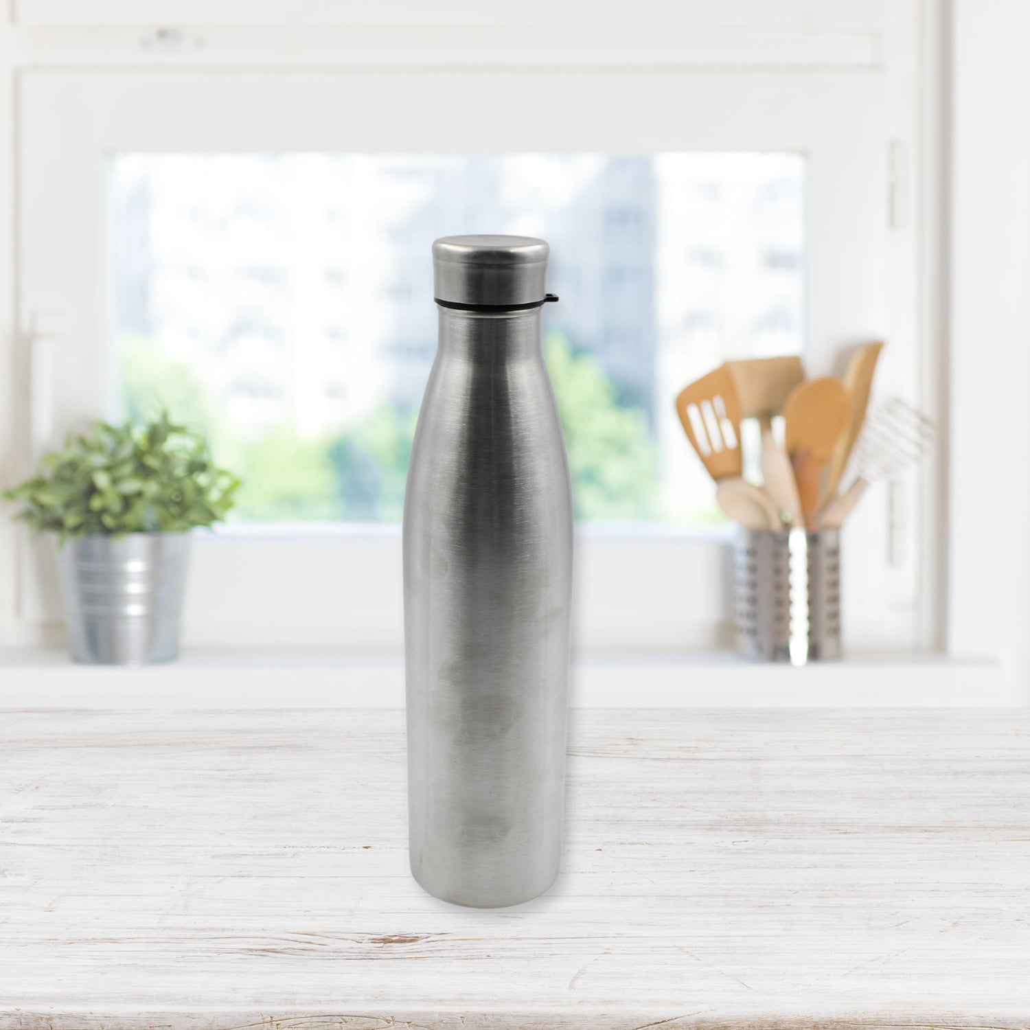 6857  Water Bottle for Office, Thermal Flask, Stainless Steel Water Bottles, Fridge Water Bottle, Hot & Cold Drinks, BPA Free, Leakproof, Portable For office / Gym / School 1000 ML