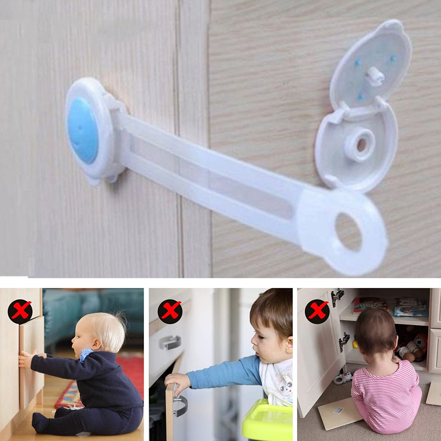 4688 Baby Proofing Child Safety Strap Locks (1Pc Only)