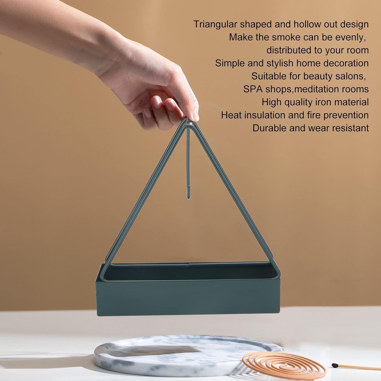 12880 Mosquito Coil Holder Frame, Triangular Shape Iron Mosquito Incense Holder Mosquito Repellent Incense Holder, Hanging, Mosquito Repellent, Outdoor, Stylish, Mosquito Repellent Incense Holder