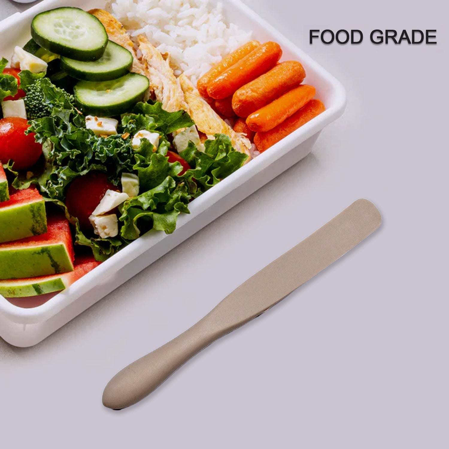 5420  SILICON NON-STICK HEAT RESISTANT KITCHEN BUTTER KNIFE SPATULA PREMIUM SILICON ITEM SPATULA (21CM)