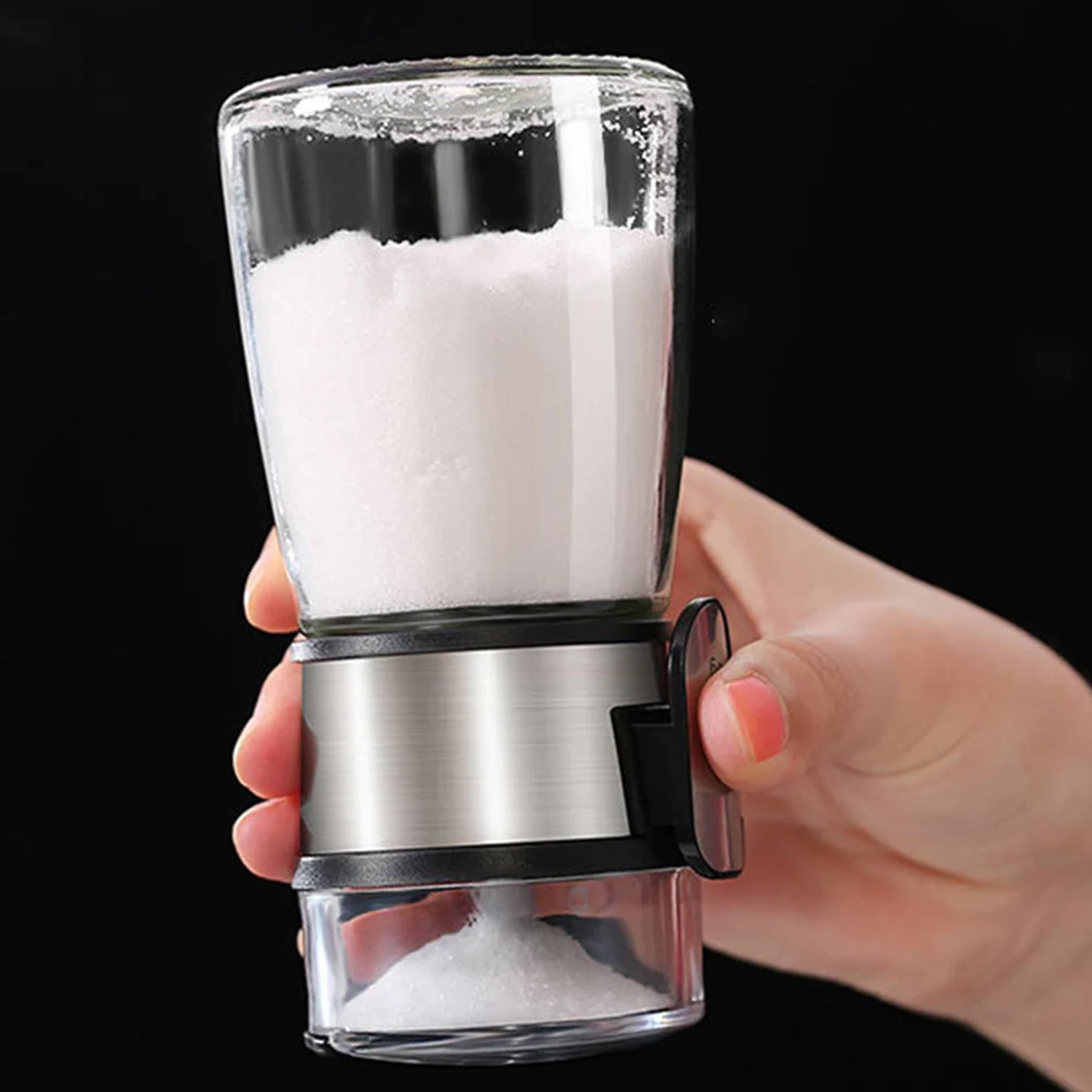 5226 Salt Control Bottle Transparent Moisture Proof with Lid Pepper Shakers Bottles for Kitchen