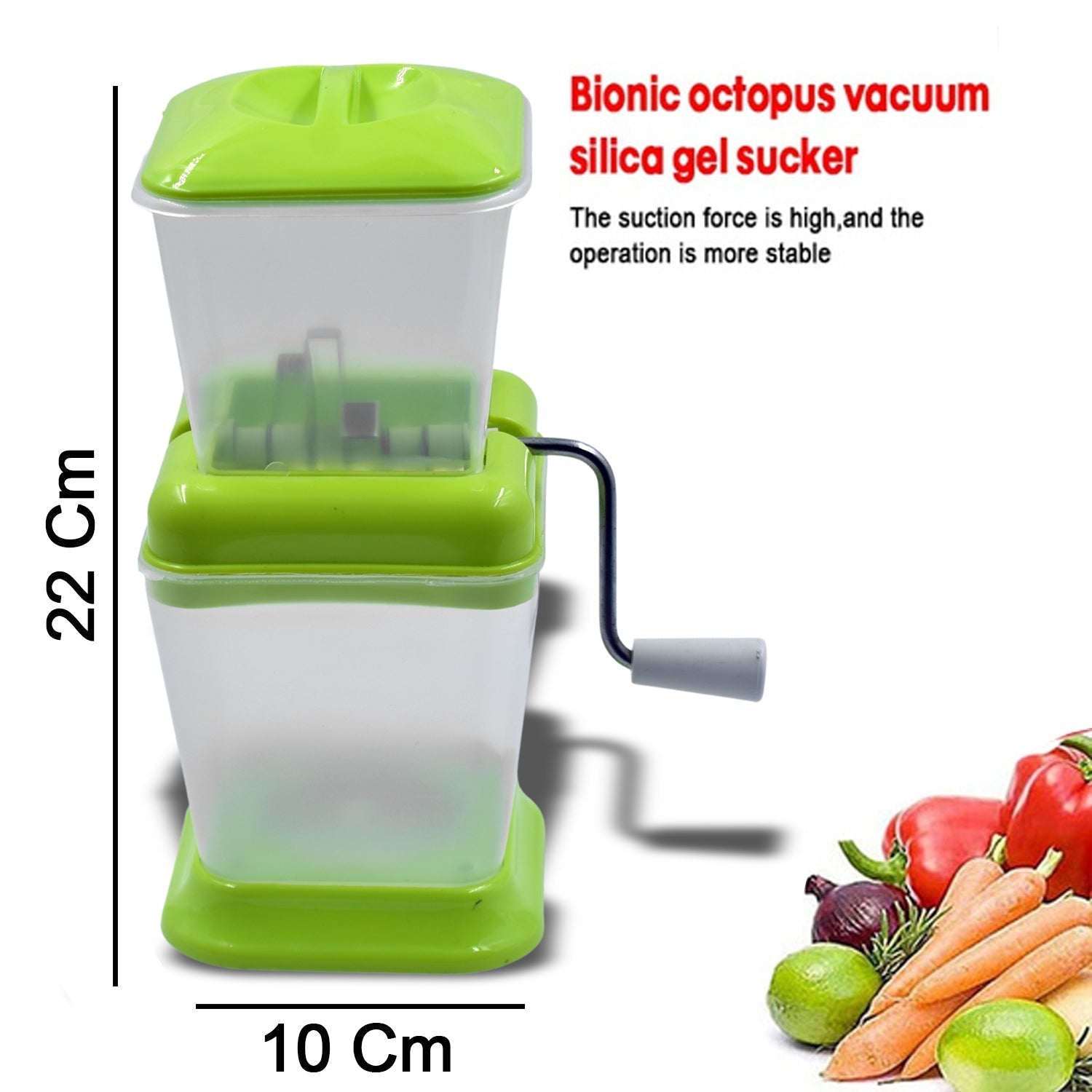 2003 Small Onion Chopper & Vegetable Chopper Quick Cutter with Rotating Blade