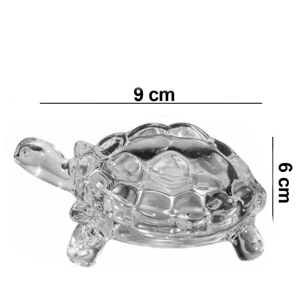 1194 Crystal Glass Turtle-Tortoise for Feng Shui and Vastu