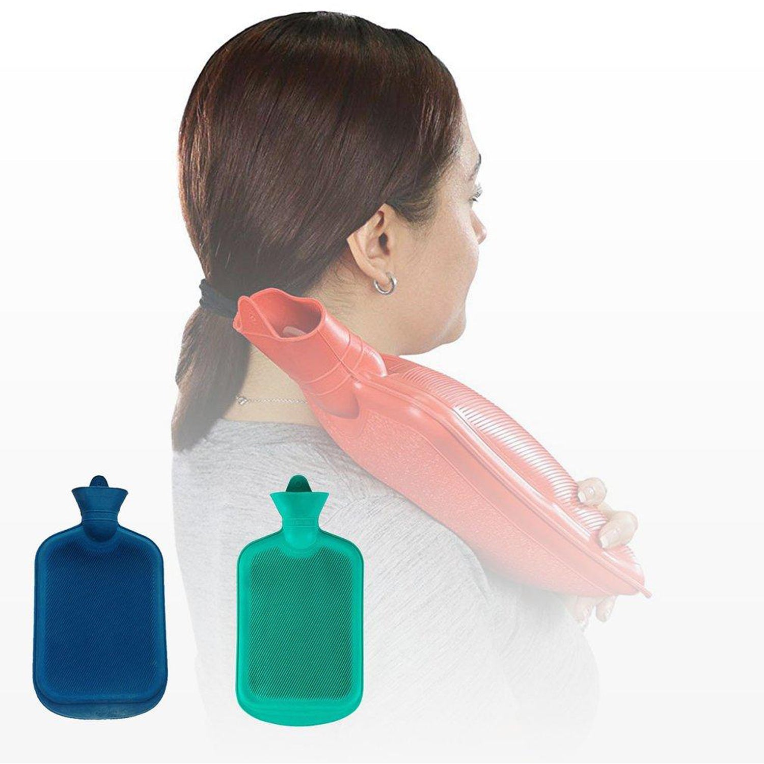 394 (Medium) Rubber Hot Water Heating Pad Bag for Pain Relief