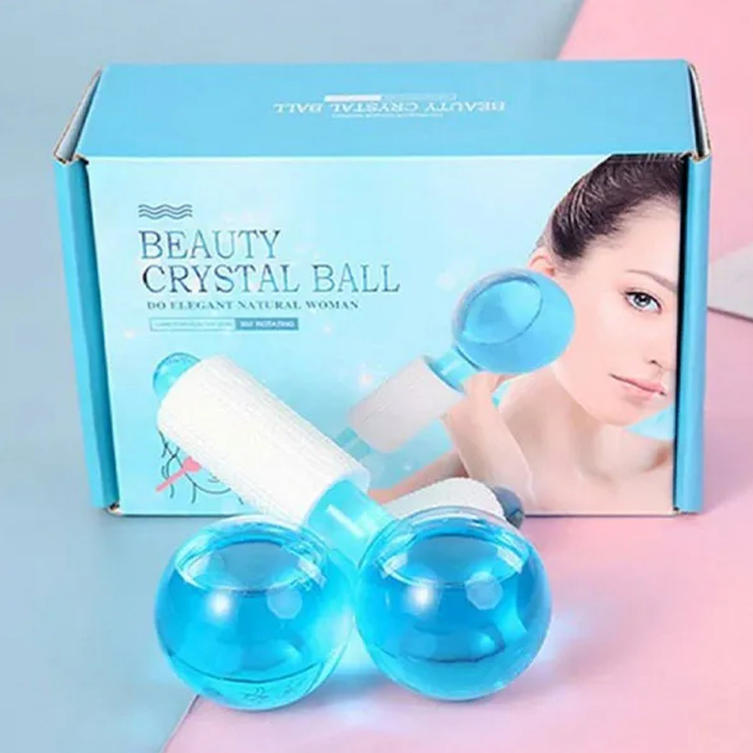 6200 Facial Massage Ice Ball Face Massager Ball Ice Face Roller Crystal Eyes Massager