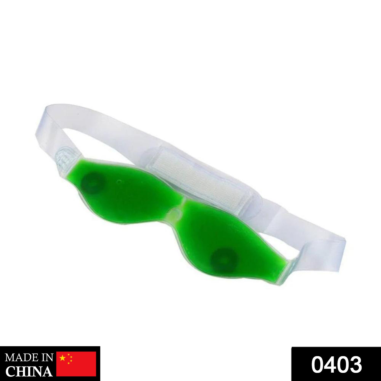 403 Cold Eye Mask with Stick-on Straps (Green)