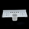 4777 4 in 1 Plastic Soap Dish and plastic soap dish tray used in bathroom and kitchen purposes.