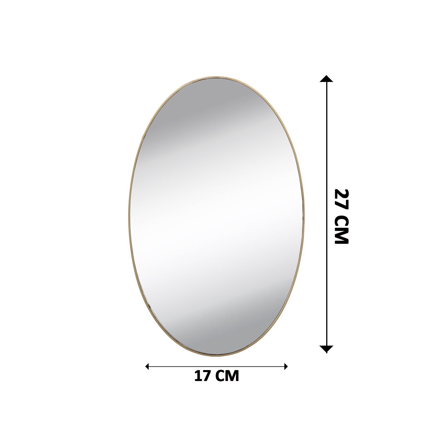 1795 Oval Shape 3D Mirror Sticker used in all kinds of household and official purposes as a sticker etc.