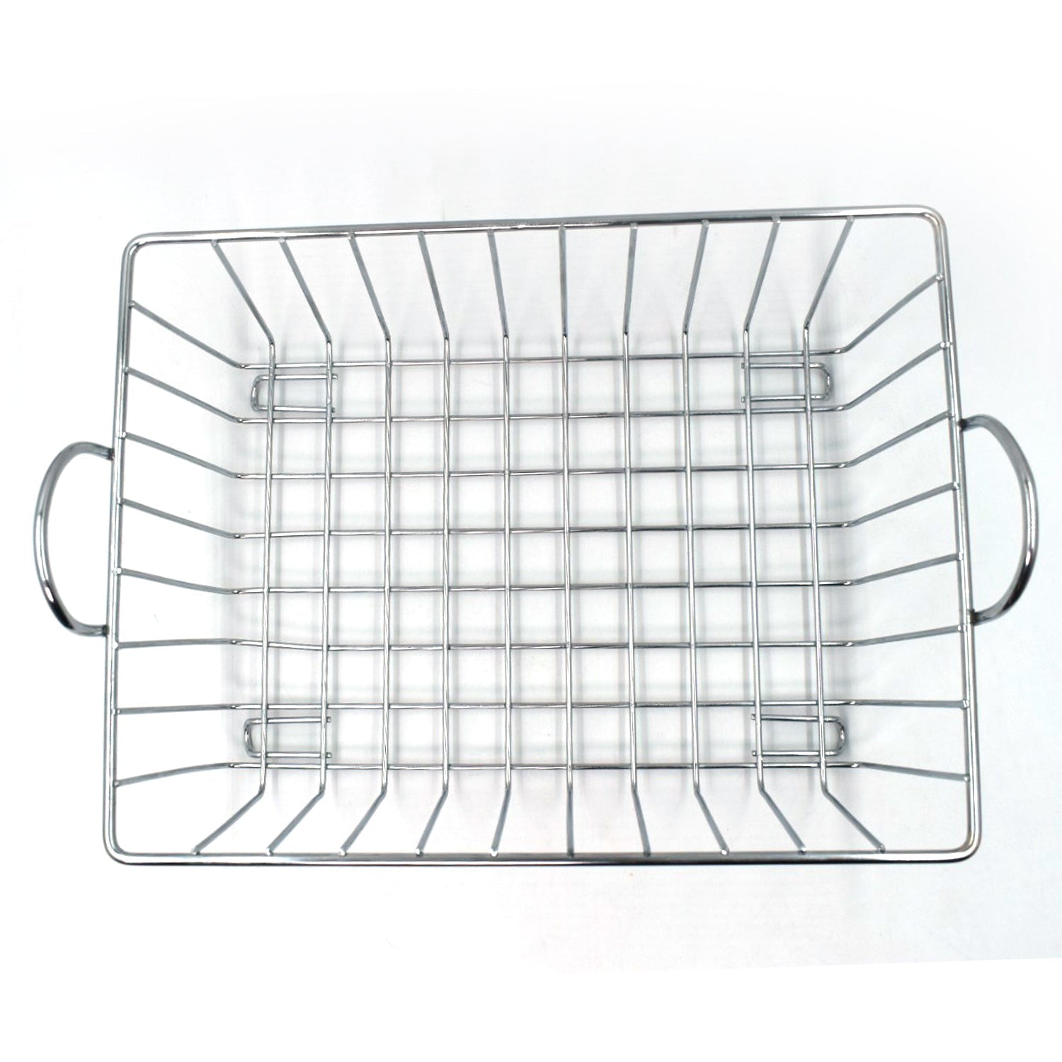 2743 SS Square Basket Stand used for holding fruits as a decorative and using purposes in all kinds of official and household places etc.