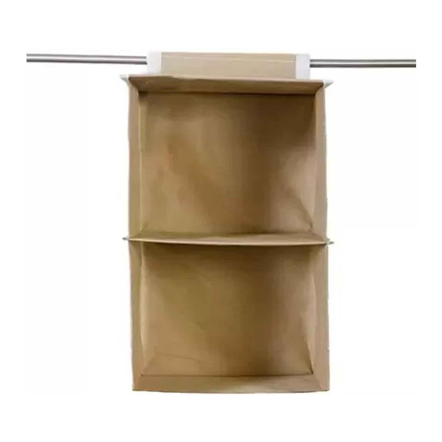 6744 Fabric Hanging 2-Shelf Closet Cloth Organizer