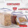 5829 Classics Rectangular Plastic Airtight Food Storage Containers with Leak Proof Locking Lid Storage container set of 3 Pc( Approx Capacity 500ml,1000ml,1500ml, Transparent)