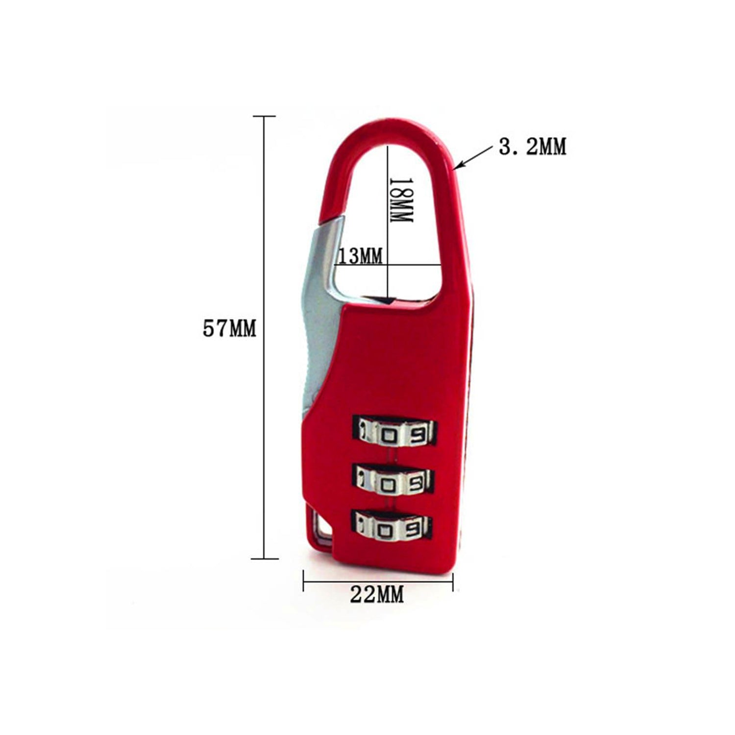 1243 Round Resettable Code Number Padlock