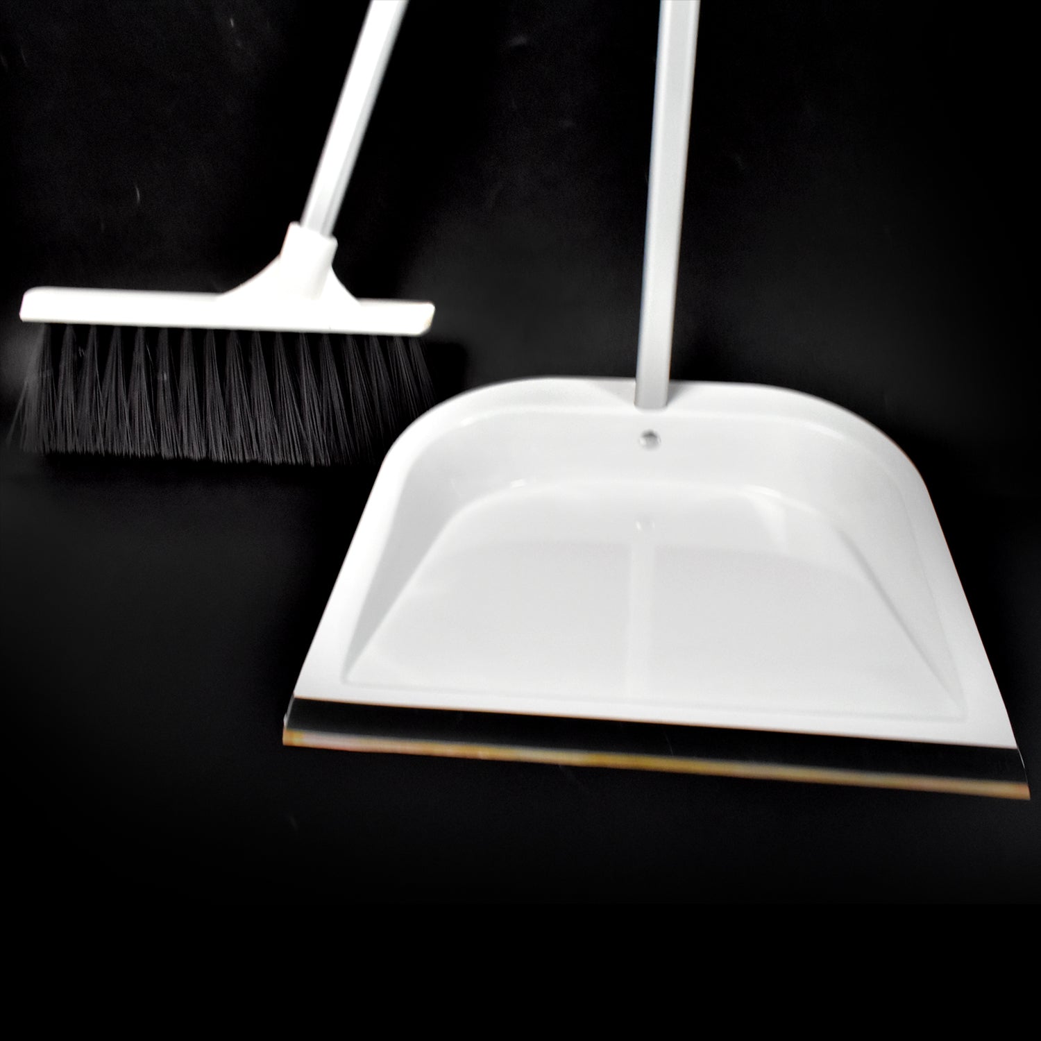 7871 Broom and Dustpan Cleaning Set Long Handled Dustpan and Brush Handle Dust Pan Broom Sweeper Long Handle Broom and Dustpan Set for Kitchen,Home,Lobby Schools,Hospital etc. 