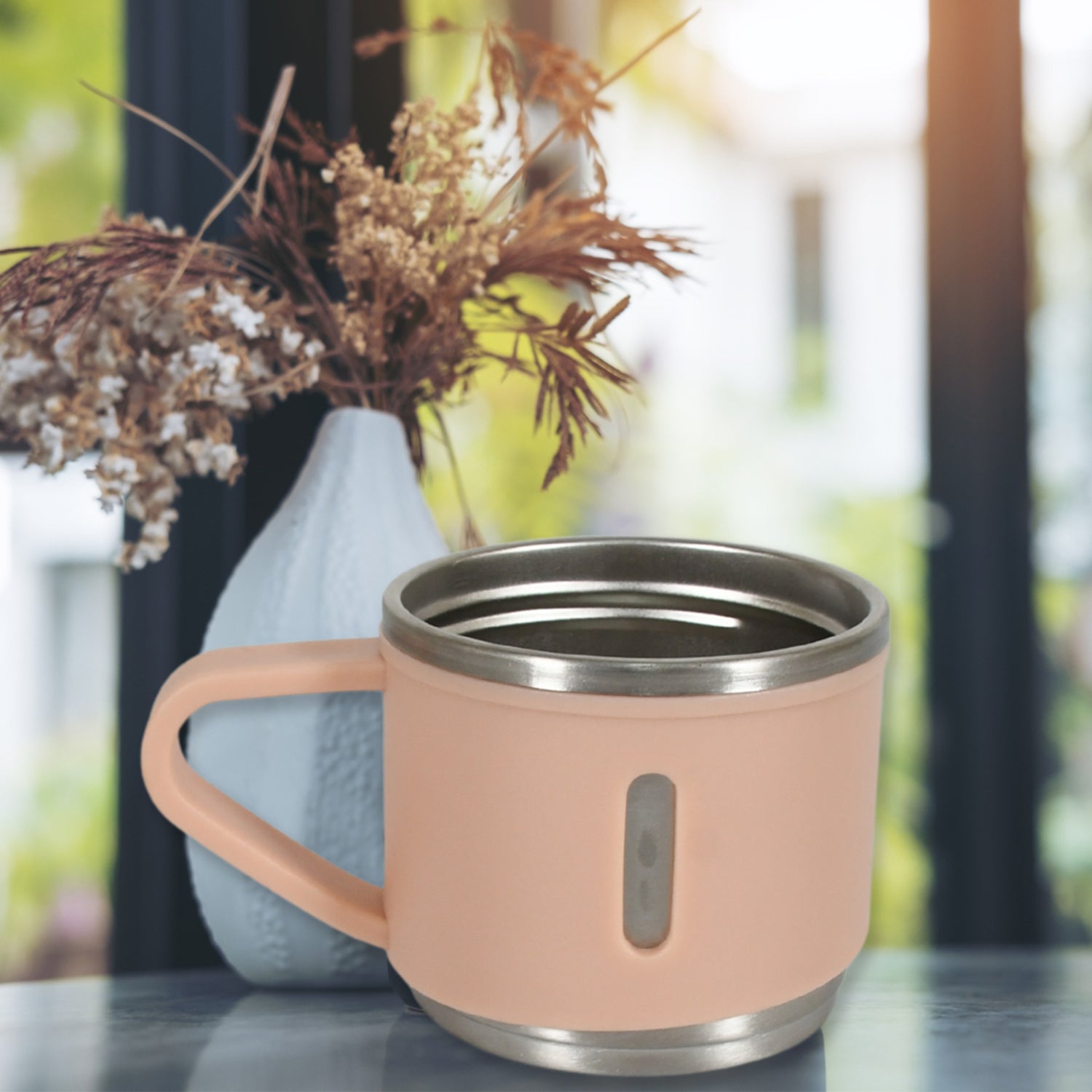 Stainless Steel Vacuum Coffee / Tea Cup, Tea Mug Hot Insulated Double Wall Stainless Steel, Coffee, and Milk Cup with Handle Easy To Carry: Coffee Cup (1 Pc / 3 pc / 6 pc)