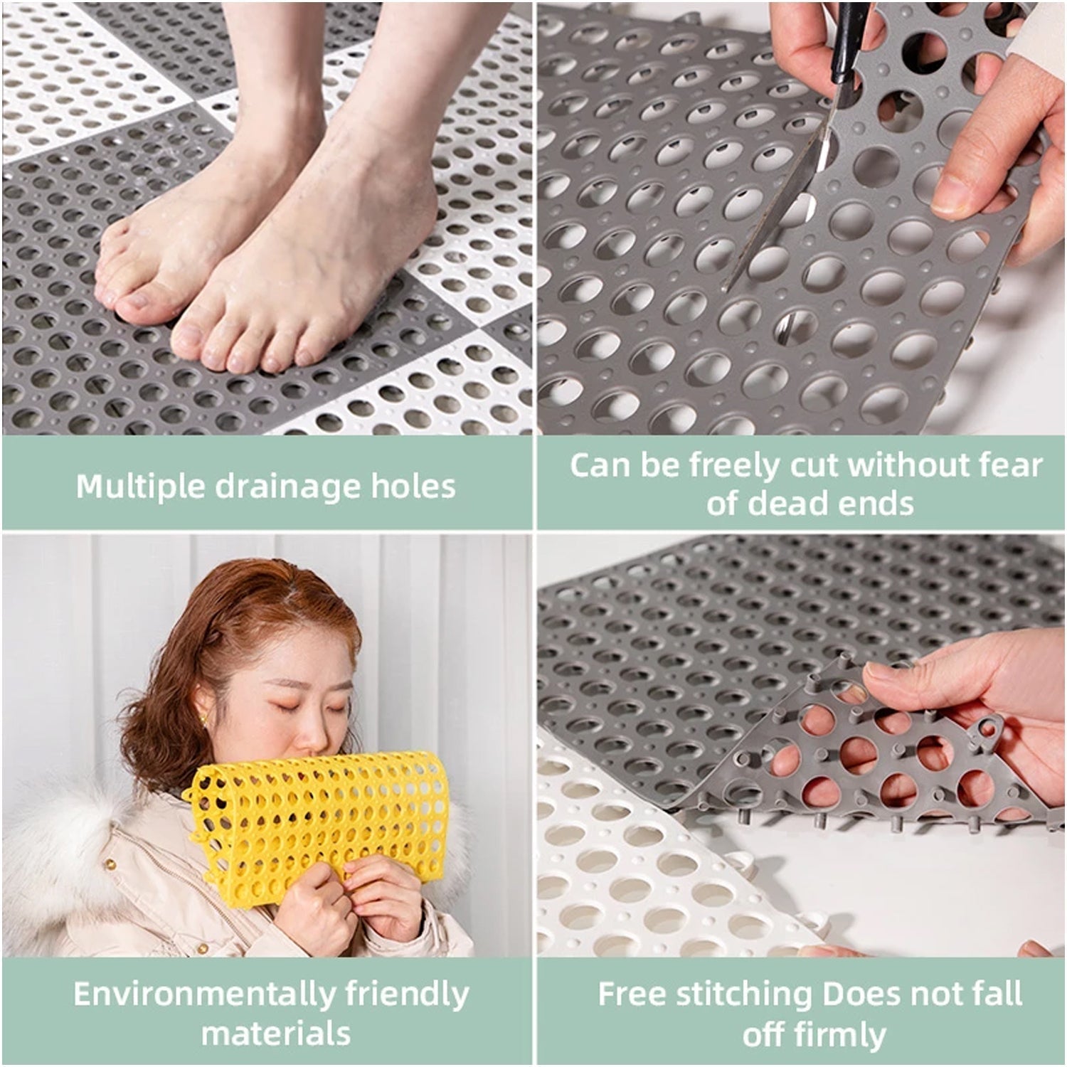 4010 Bath Anti Slip Mat Used while bathing and toilet purposes to avoid slippery floor surfaces. (Pack Of 6)