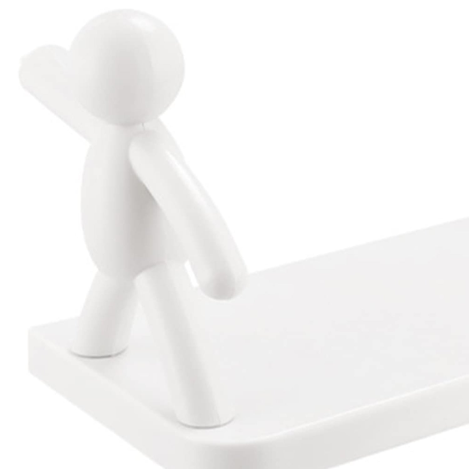 9271B Self Adhesive cute Floating Shelves Wall Shelf | Wall Mounted Organizer - Human Figurine | Brown Box