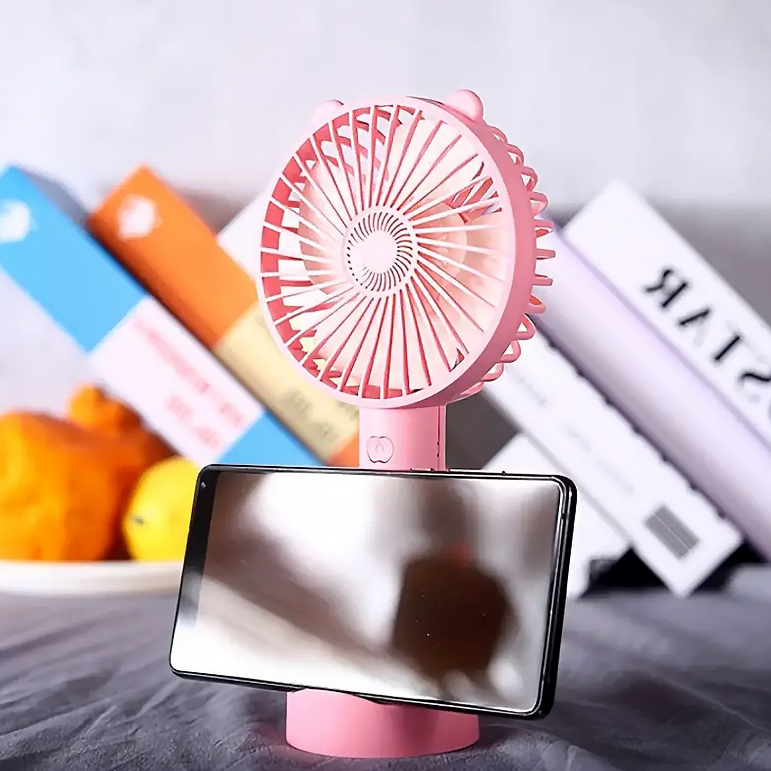 4813 PORTABLE CLASSIC HAND FAN TABLE FAN 3 STEP SPEED SETTING FAN PERSONAL DESK FAN SUITABLE FOR OFFICE , SCHOOL & HOME USE (battery not included)