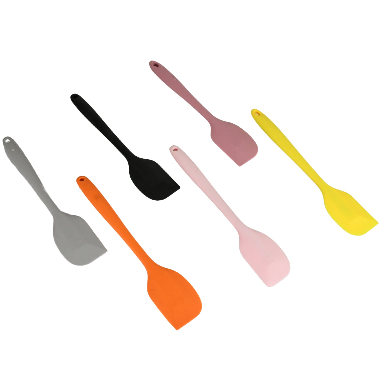 Multipurpose Silicone Spoon, Silicone Basting Spoon Non-Stick Kitchen Utensils Household Gadgets Heat-Resistant Non Stick Spoons Kitchen Cookware Items For Cooking and Baking (6 Pcs Set)