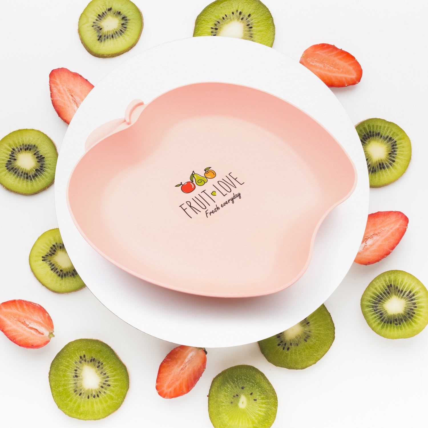 5548 Apple Shape Plate Dish Snacks / Nuts / Desserts Plates for Kids, BPA Free, Children’s Food Plate, Kids Bowl, Serving Platters Food Tray Decorative Serving Trays for Candy Fruits Dessert Fruit Plate, Baby Cartoon Pie Bowl Plate, Tableware (1 Pc)