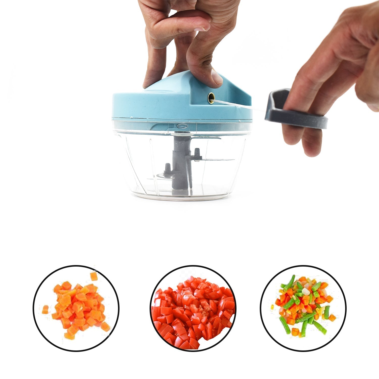 2913 Chopper with 3 Blades for Effortlessly Chopping Vegetables and Fruits for Your Kitchen