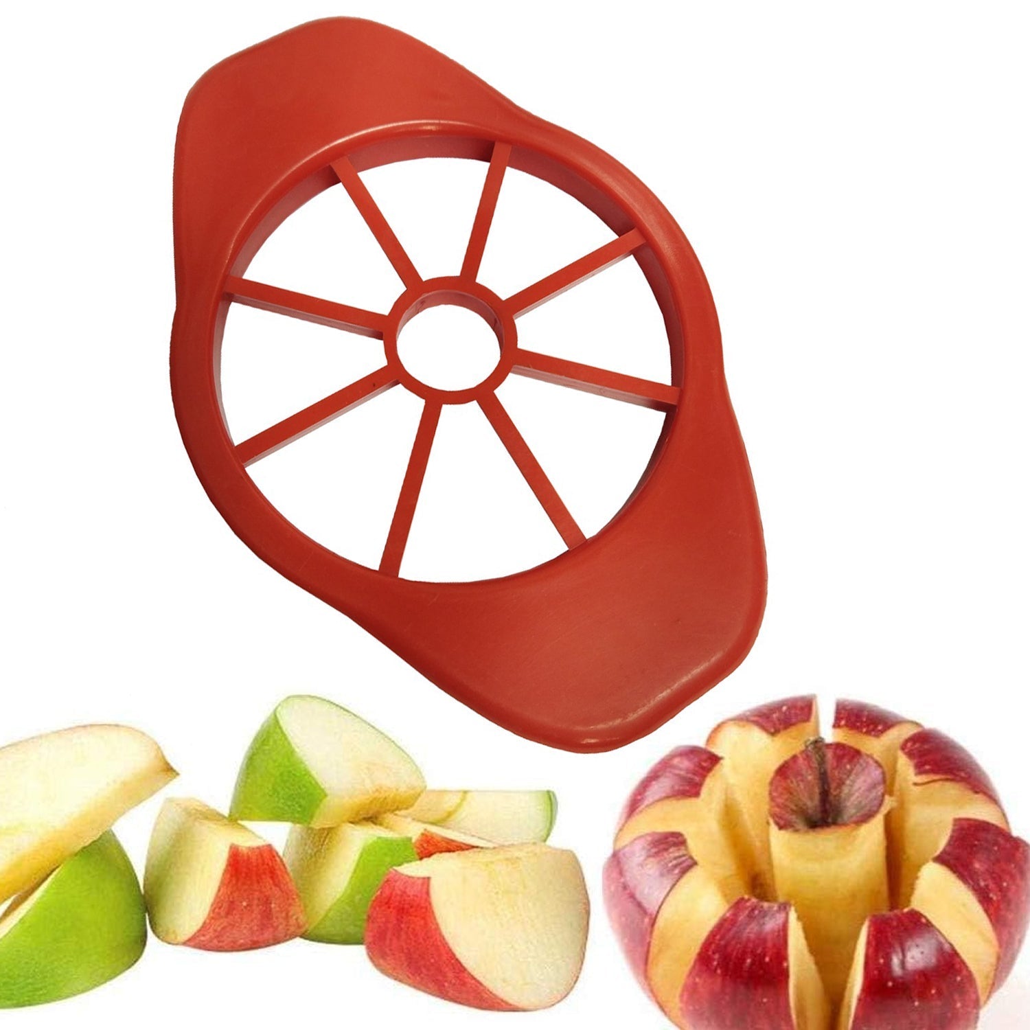 5231 Apple Cutter/Slicer with plastic 8 Blades Heavy Plastic Apple Cutter