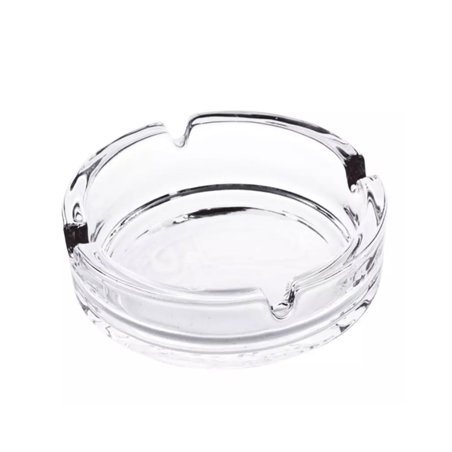 4061 Glass Classic Crystal Quality Cigar Cigarette Ashtray Round Tabletop for Home Office Indoor Outdoor Home Decor