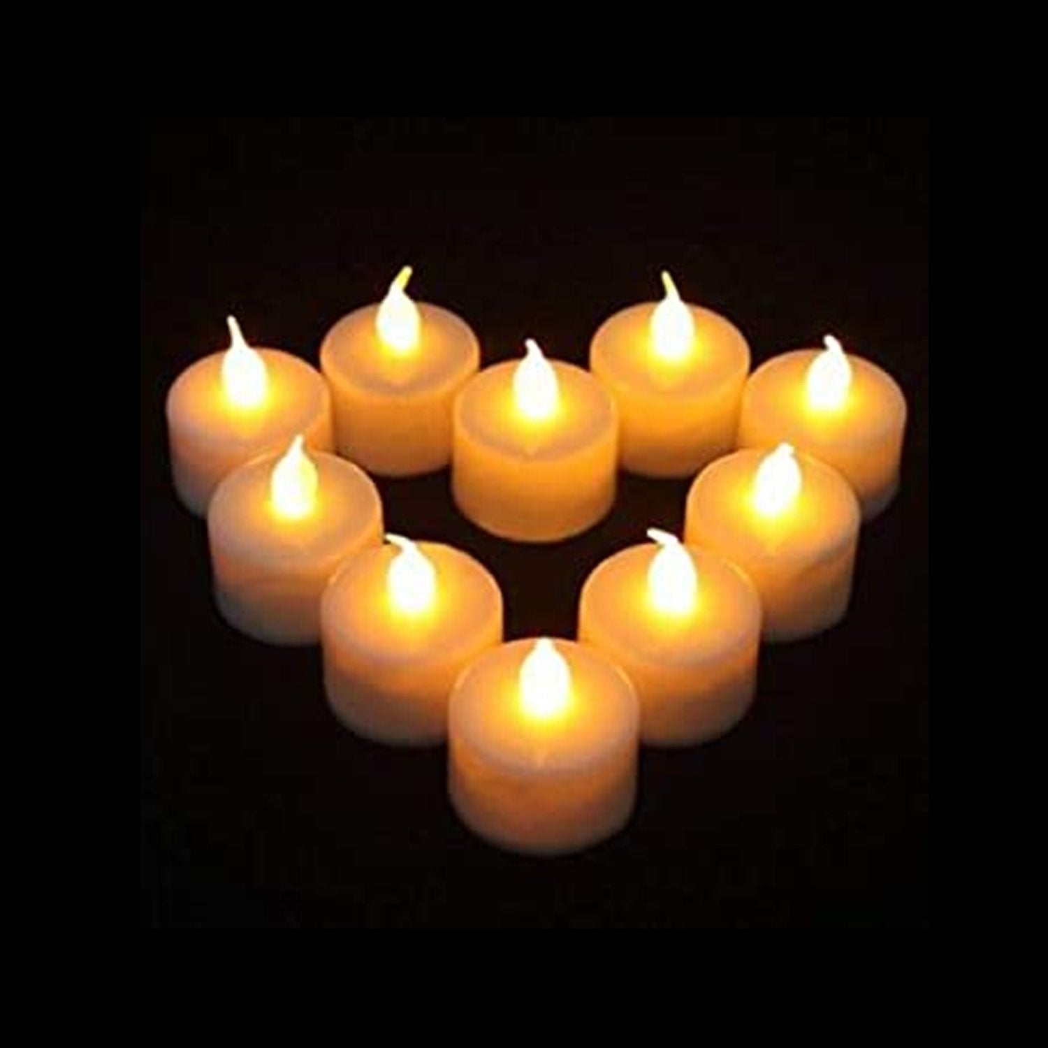 1222  Festival Decorative - LED Tealight Candles (White, 24 Pcs)