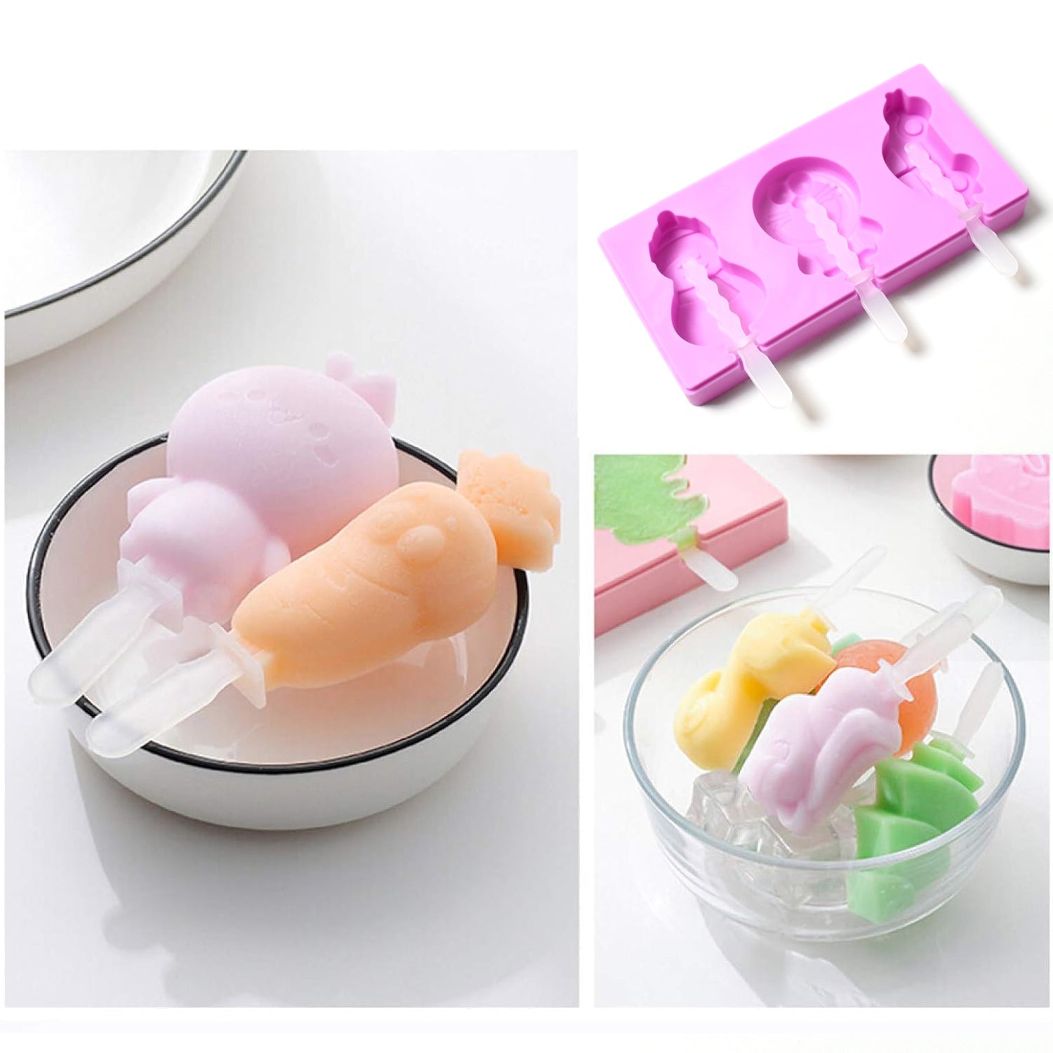 8188 Silicone Popsicle Molds, Reusable Ice Cream Molds With Sticks And Lids. A Must-Have Popsicle Mold For Summer.