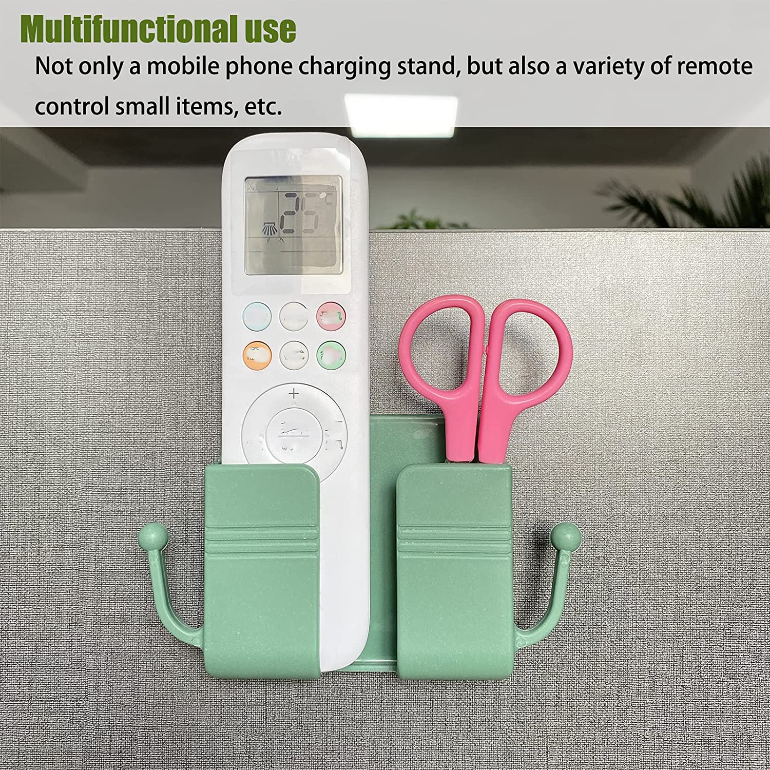 6201 1 Pc Wallmount Mobile Stand With Hook Design used in all kinds of places including household and many more as a hanging support for cloths and stuffs purposes.