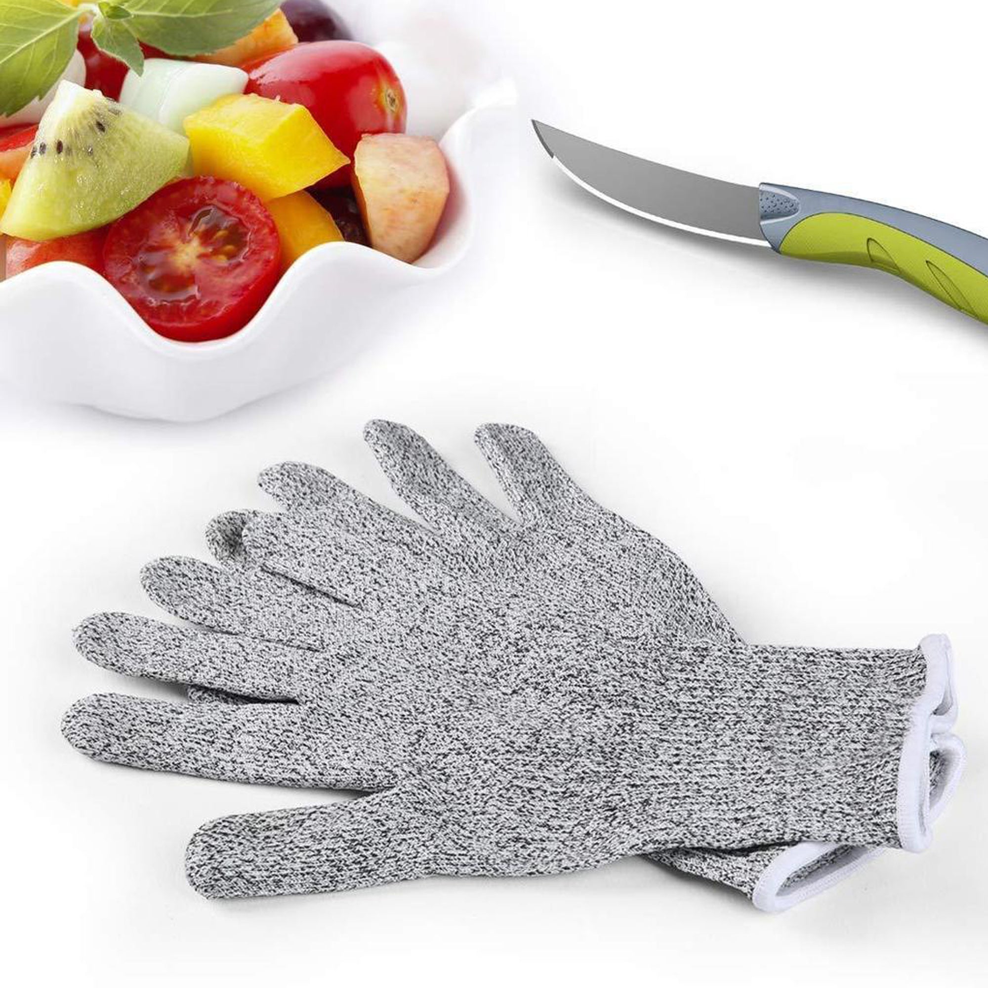 0677 Anti Cutting Resistant Hand Safety Cut-Proof Protection Gloves  (Multicolour)