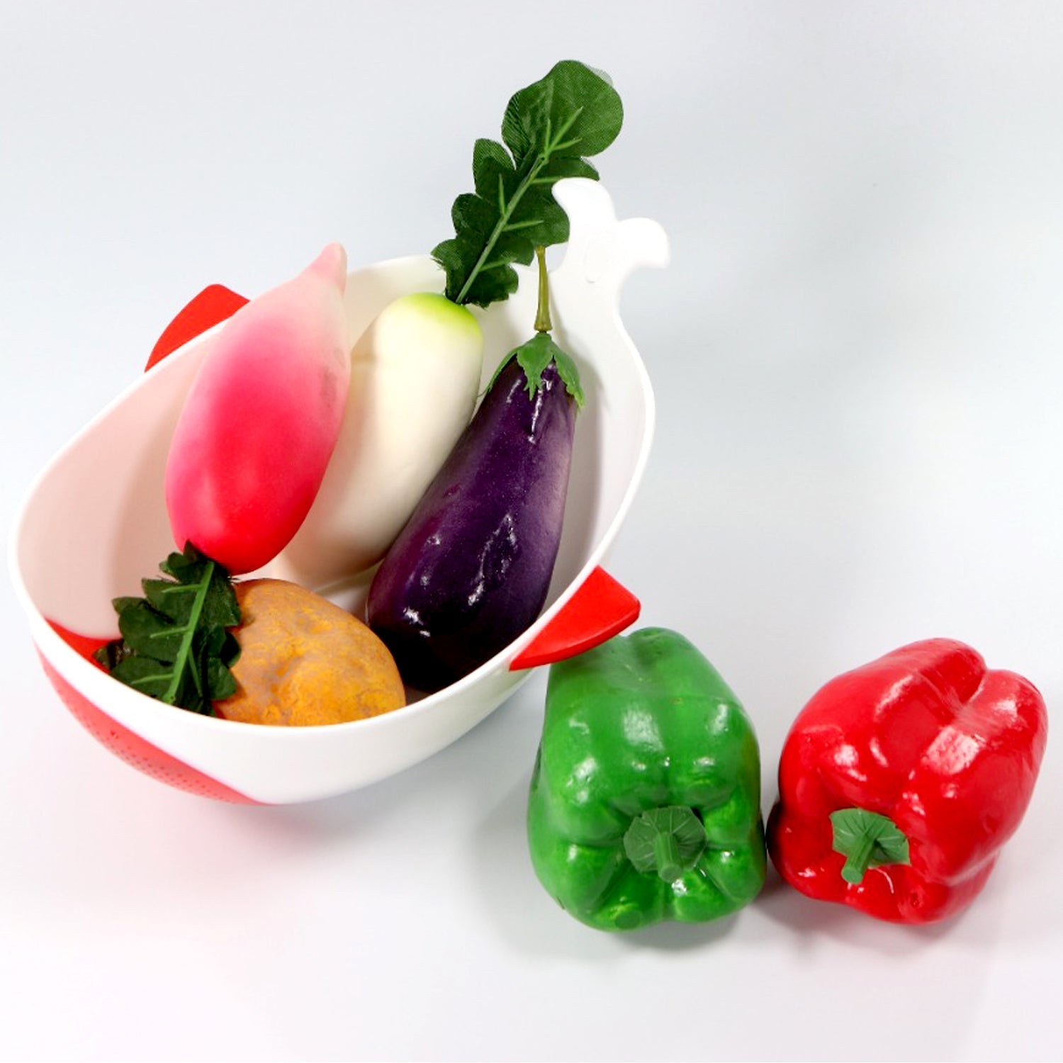 2892 Plastic Rice Pulses Fruits Vegetable Noodles Pasta Washing Bowl and Strainer