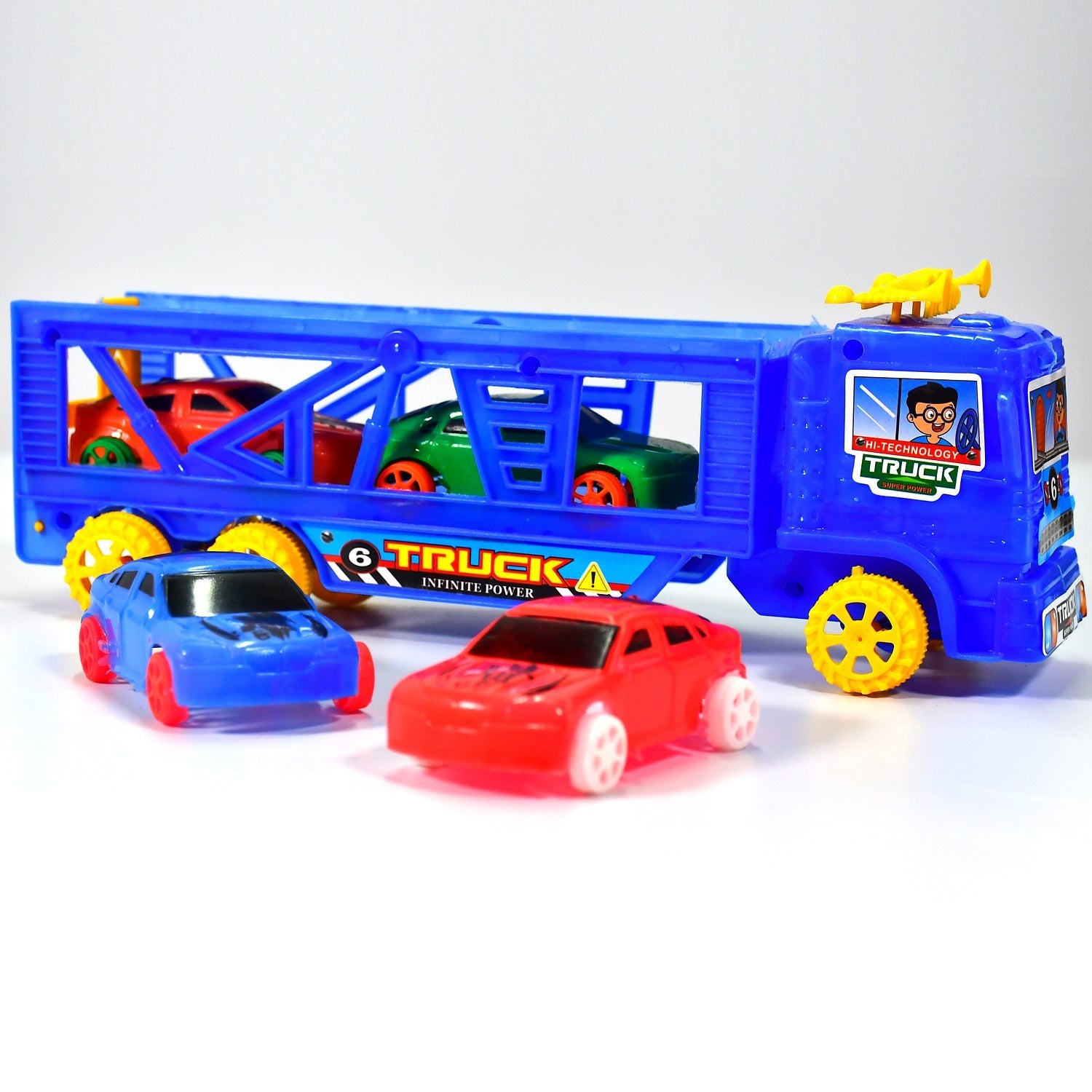 4442 Toy Set Truck with 4 Mini Cars Toy Vehicles for Children