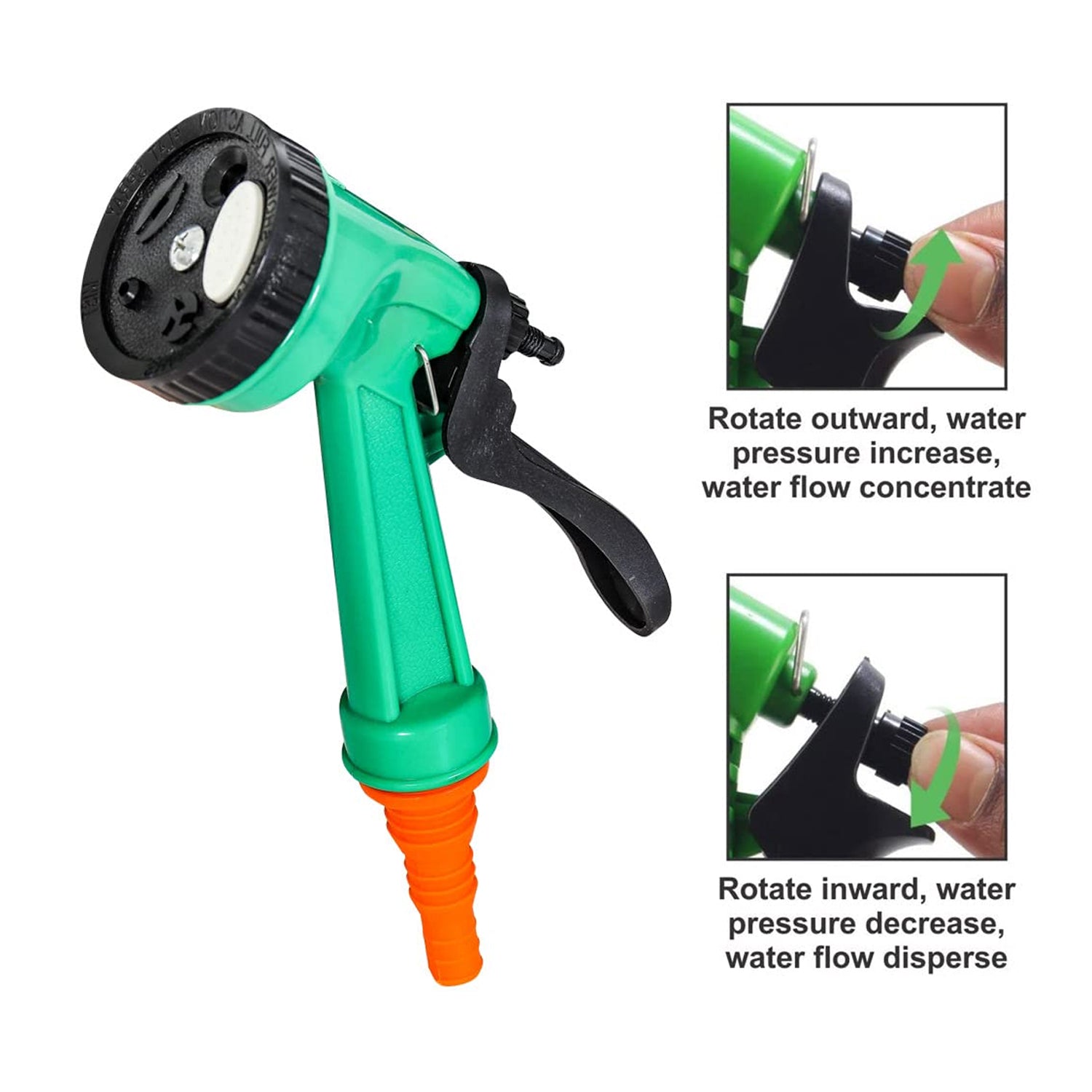 0477A  Garden Hose Nozzle Spray Nozzle with Adjustable For Garden & Multi Use